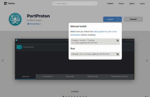Решение проблем при установке Port Proton на Linux